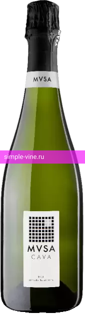 Фото 1 - Игристое вино MVSA cava Brut 0.75 л