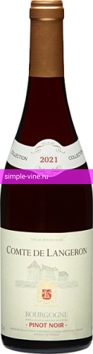 Фото 4 - Вино Vin de France Pinot Noir COMTE DE LANGERON Rouge л