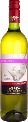 Фото 8 - Вино Africa Five Chenin Blanc 0.75 л