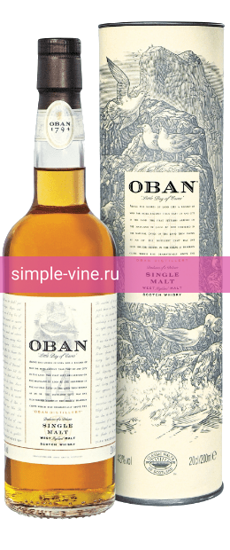 Фото 1 - Виски Oban malt, 14 летней выдержки 0.7 л