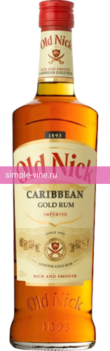 Фото 2 - Ром Old Nick Carribean Gold 0.7 л