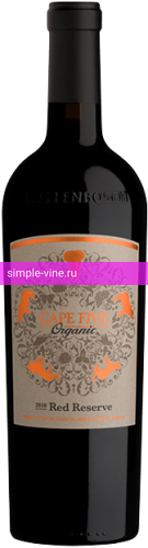 Фото 2 - Вино Cape Five Organic Red 0.75 л