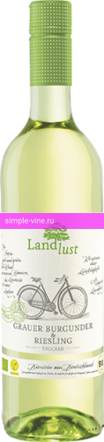 Фото 4 - Вино Landlust Grauer Burgunder-Riesling 0.75 л