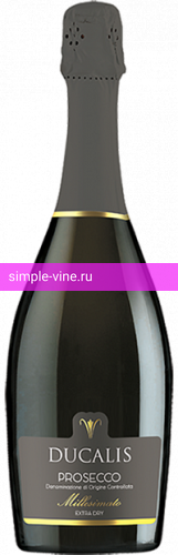 Фото 4 - Игристое вино Ducalis Prosecco DOC Millesimato 0.75 л