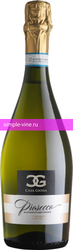 Фото 4 - Игристое вино Casa Giona Extra Dry Prosecco 0.75 л