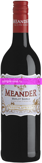 Фото 2 - Вино Meander Merlot Shiraz 0.75 л