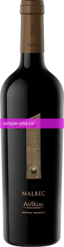 Фото 2 - Вино Antigal, Uno Malbec 0.75 л