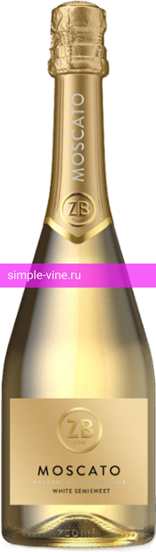 Фото 8 - Игристое вино ZB Wine Moscato белое полусладкое 0.75 л