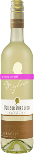 Фото 2 - Вино Maybach Weisser Burgunder 0.75 л