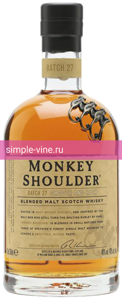 Фото 4 - Виски Monkey Shoulder 0.7 л