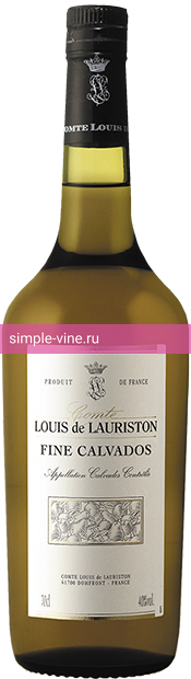 Фото 1 - Кальвадос Calvados Comte Louis de Lauriston Fine 0.7 л