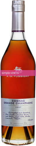 Фото 2 - Коньяк A. de Fussigny Grande Champagne VSOP в подарочной упаковке 0.7 л