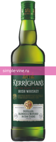 Фото 2 - Виски KERRIGHAN'S irish whiskey 0.7 л