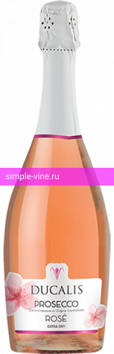 Фото 6 - Игристое вино Ducalis Prosecco DOC Rose Millesimato 0.75 л