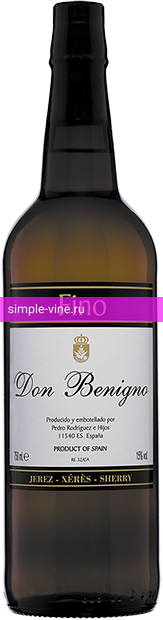 Фото 9 - Вино Don Benigno Fino Sherry 0.75 л