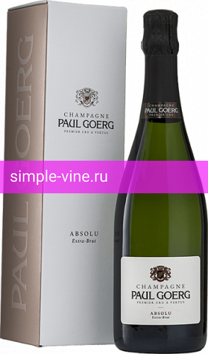 Фото 1 - Шампанское Paul Goerg Extra Brut Absolu Premier Cru 0.75 л