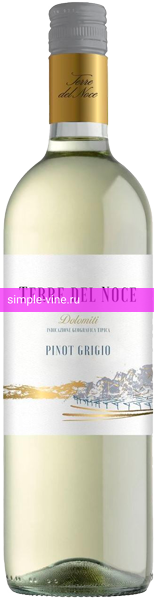 Фото 1 - Вино Dolomiti Terre del Noce Pinot Grigio White Dry 1.5 л