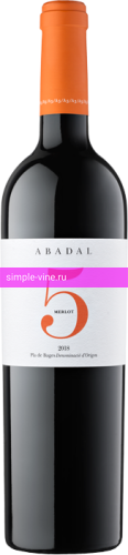 Фото 8 - Вино ABADAL 5 MERLOT 0.75 л