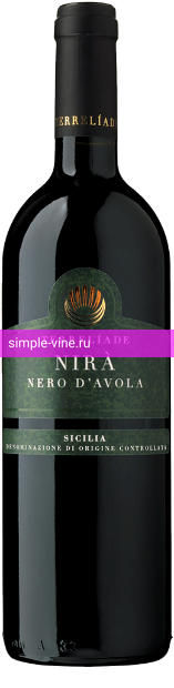 Фото 7 - Вино Nira Nero d'Avola Terreliade 0.75 л красное сухое