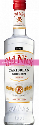 Фото 9 - Ром Old Nick Carribean white 0.7 л