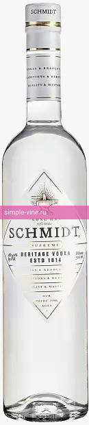 Фото 3 - Водка Schmidt Supreme Vodka 0.5 л