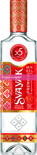 Фото 4 - Водка Svayak. Premium 0.5 л