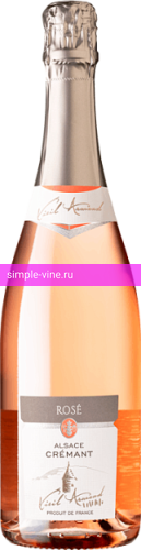 Фото 4 - Игристое вино Cremant d'Alsace Brut Rose 0.75 л