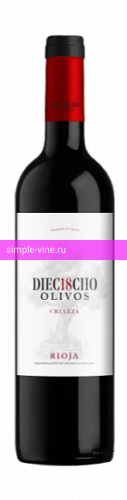 Фото 2 - Вино Diec18ocho Olivos Crianza 0.75 л