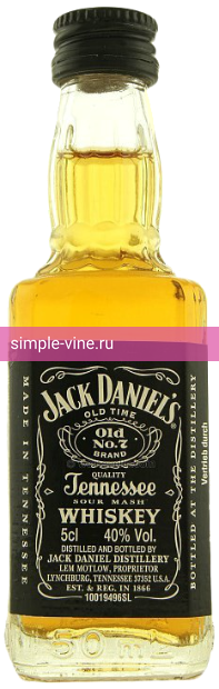 Фото 1 - Виски Jack Daniels 0.05 л