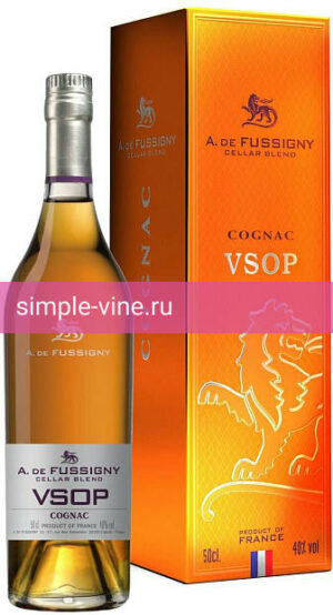 Фото 4 - Коньяк Cognac A.de Fussigny Cellar Blend VSOP 0.5 л