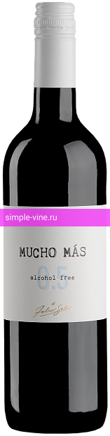 Фото 7 - Безалкогольное вино Mucho Mas red alcohol free 0.75 л