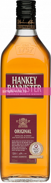 Фото 4 - Виски Hankey Bannister 0.7 л