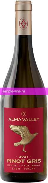 Фото 5 - Вино Alma Valley Pinot Gris 0.75 л