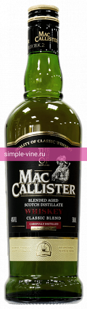 Фото 7 - Виски Maccallister classic blend 0.5 л