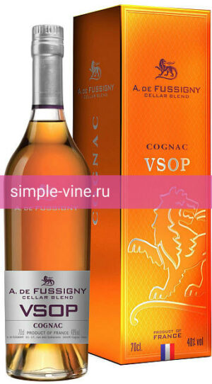 Фото 2 - Коньяк Cognac A.de Fussigny Cellar Blend VSOP 0.7 л