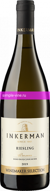 Фото 3 - Вино Inkerman Riesling 0.75 л белое полусухое