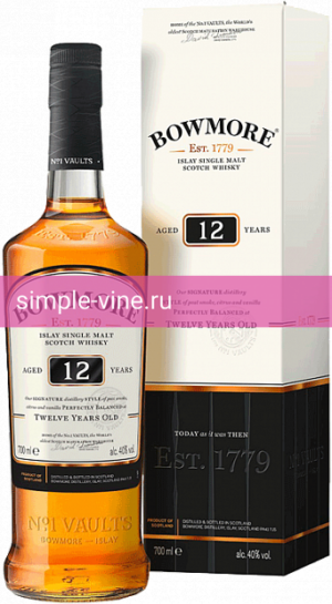 Фото 8 - Виски Bowmore 12 Year Old в подарочной упаковке 0.7 л