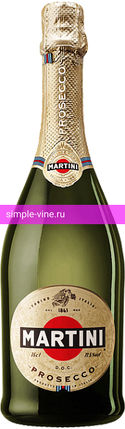 Фото 8 - Игристое вино Martini Prosecco 0.75 л