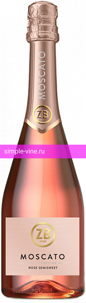 Фото 9 - Игристое вино ZB Wine Moscato Rose 0.75 л