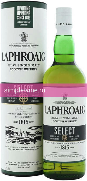 Фото 2 - Виски Laphroaig Select Cask tube 0.7 л