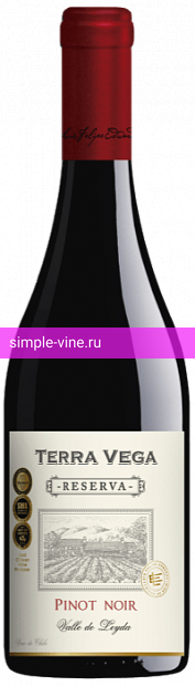 Фото 3 - Вино Pinot Noir Terra Vega Reserva 0.75 л