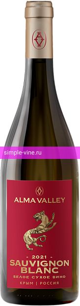 Фото 2 - Вино Alma Valley Sauvignon Blanc 0.75 л