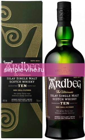 Фото 1 - Виски Ardbeg 10 Years Old 0.7 л