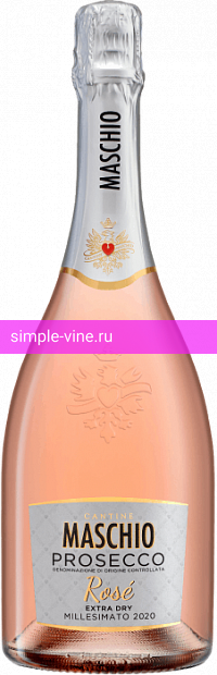 Фото 8 - Игристое вино Cantine Maschio Prosecco Rose Millesimato л