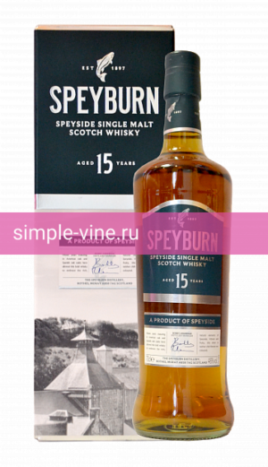 Фото 2 - Виски Speyburn 15 years 0.7 л