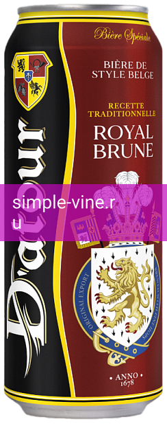 Фото 2 - Тёмное пиво D`atour Royal Brune 0.5 л