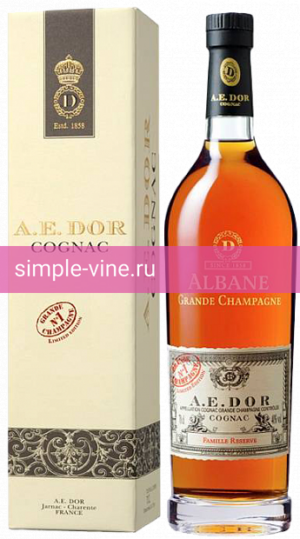 Фото 3 - Коньяк A.E. Dor Albane Grande Champagne, в подарочной упаковке 0.7 л