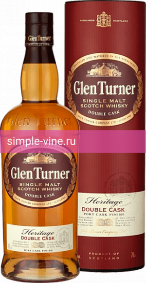 Фото 3 - Виски Glen Turner, Heritage Double Wood, в подарочной упаковке 0.7 л