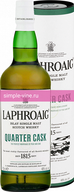 Фото 1 - Виски Laphroaig Quarter Cask 0.75 л