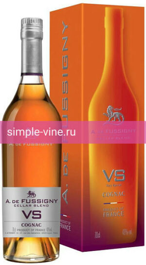 Фото 2 - Коньяк Cognac A.de Fussigny Cellar Blend VS 0.7 л